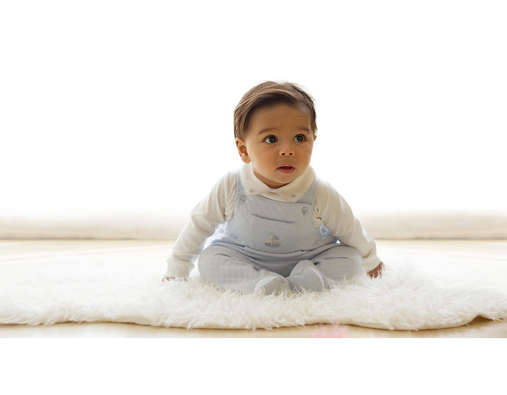 Boat Dungarees Gift Set - Bebe Bombom