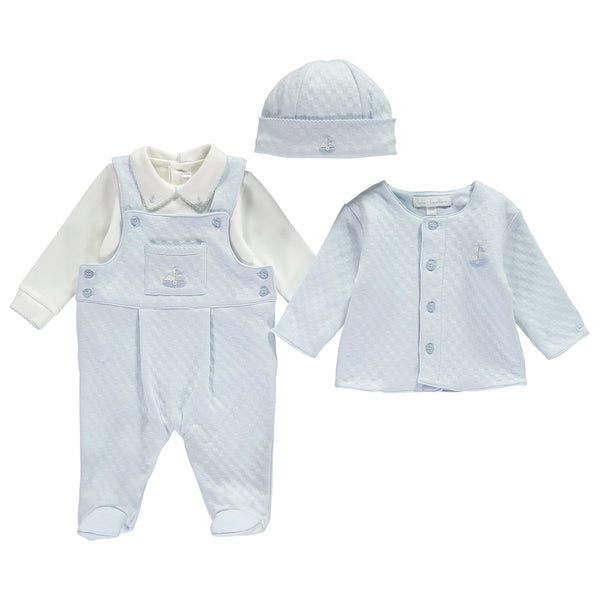 Boat Dungarees Gift Set - Bebe Bombom