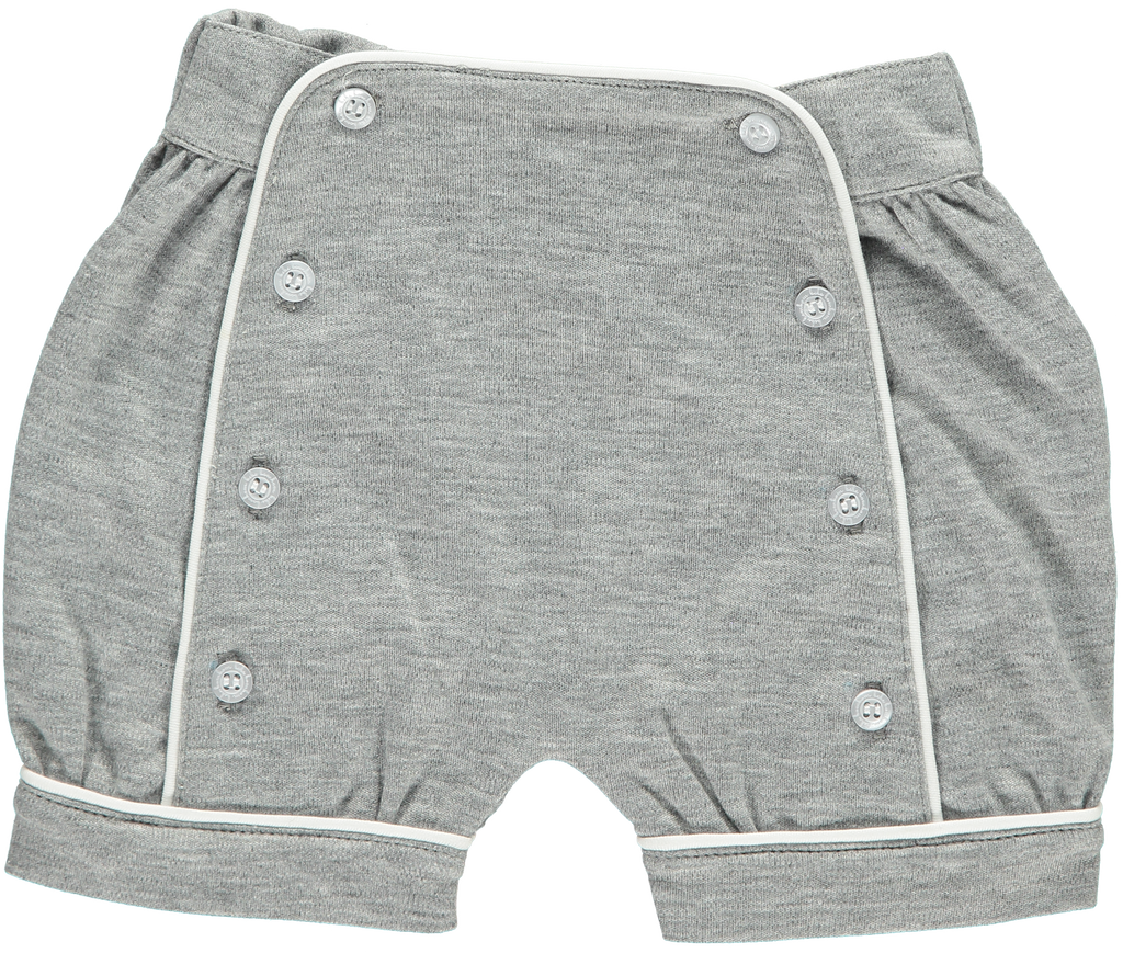 Grey Boats Short Set - Bebe Bombom