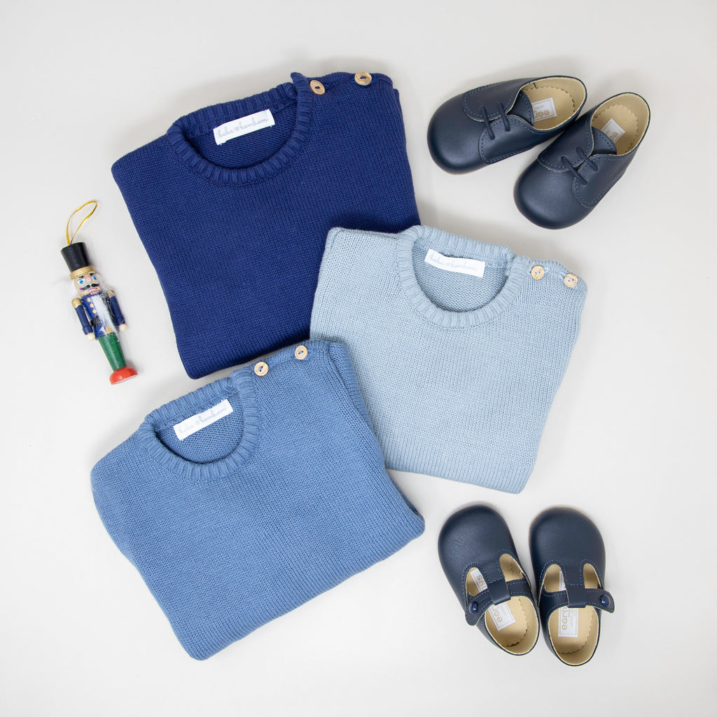 Classic Navy Knitted Jumper - Bebe Bombom