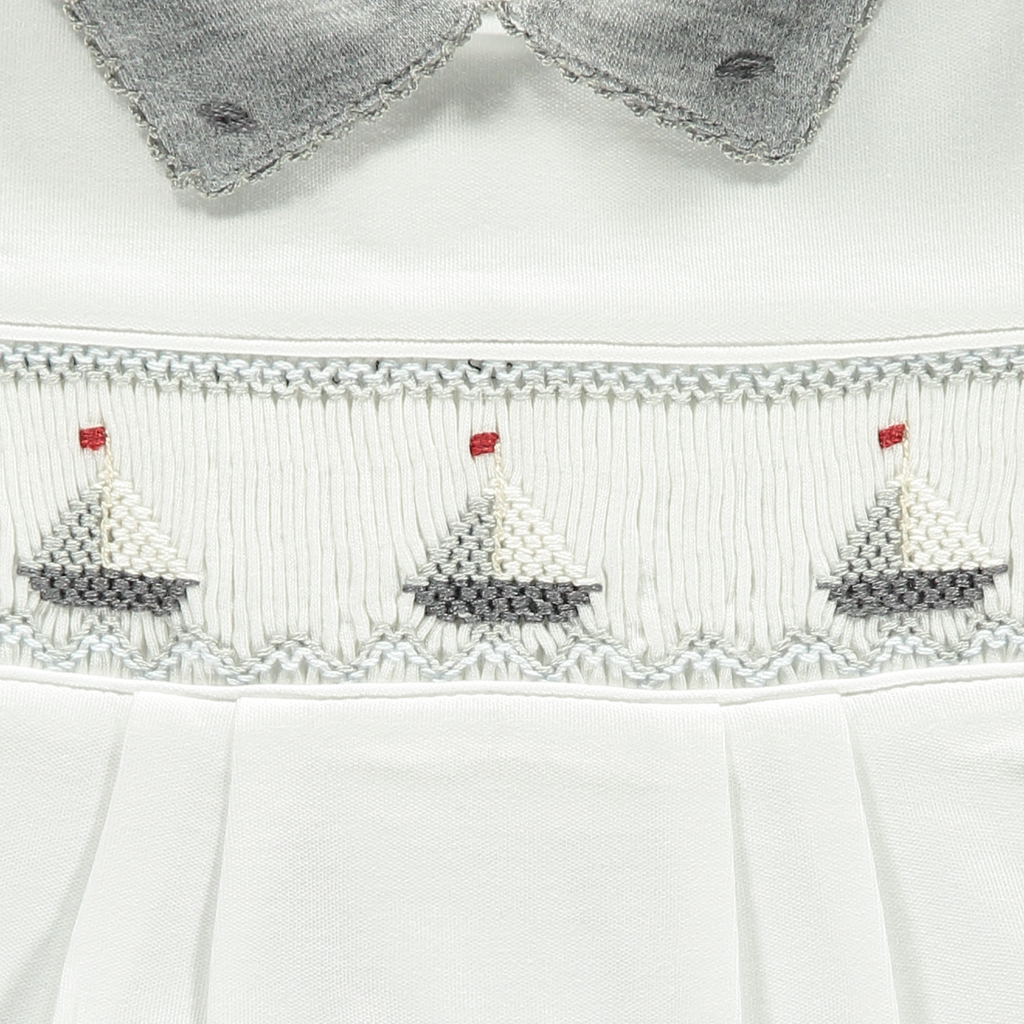 Grey Boats Short Set - Bebe Bombom