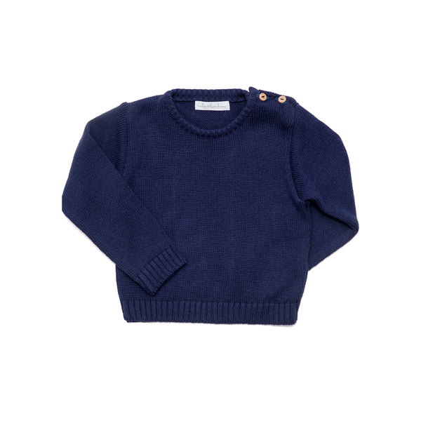 Classic Navy Knitted Jumper - Bebe Bombom