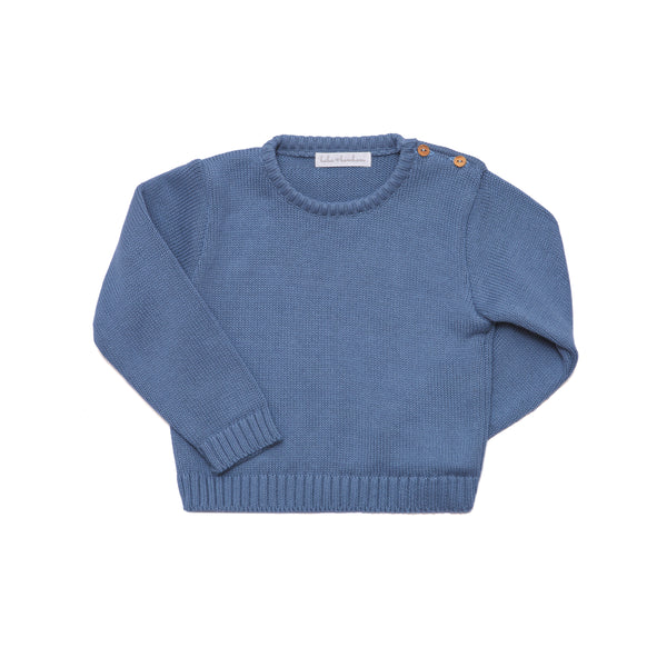 Classic Blue Knitted Jumper - Bebe Bombom