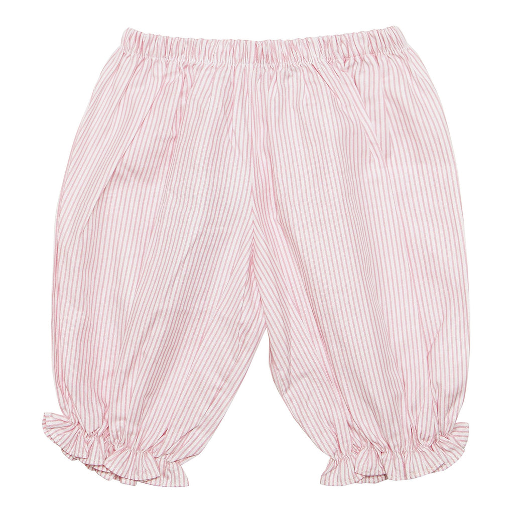 Pima Cotton Stripy Shorts Set - Red - Bebe Bombom
