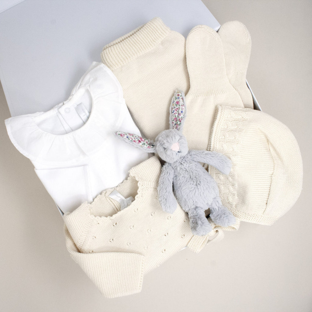 Back in stock!  Cream Pima Cotton Luxury Gift Set - Bebe Bombom