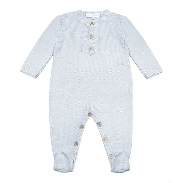 Knitted Pima Cotton Babygrow - Bebe Bombom