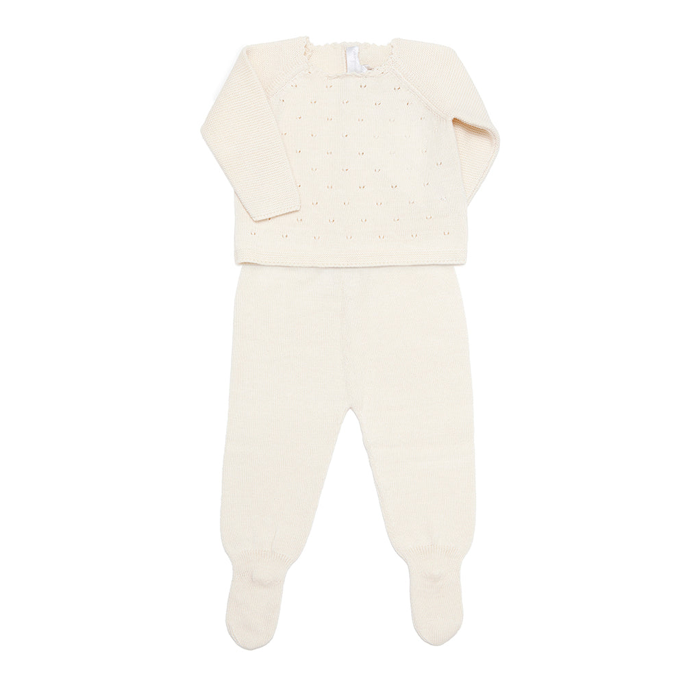 Back in stock!  Cream Pima Cotton Luxury Gift Set - Bebe Bombom
