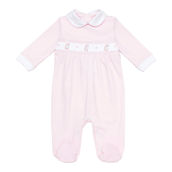 Handsmocked Unicorns Babygrow - Bebe Bombom