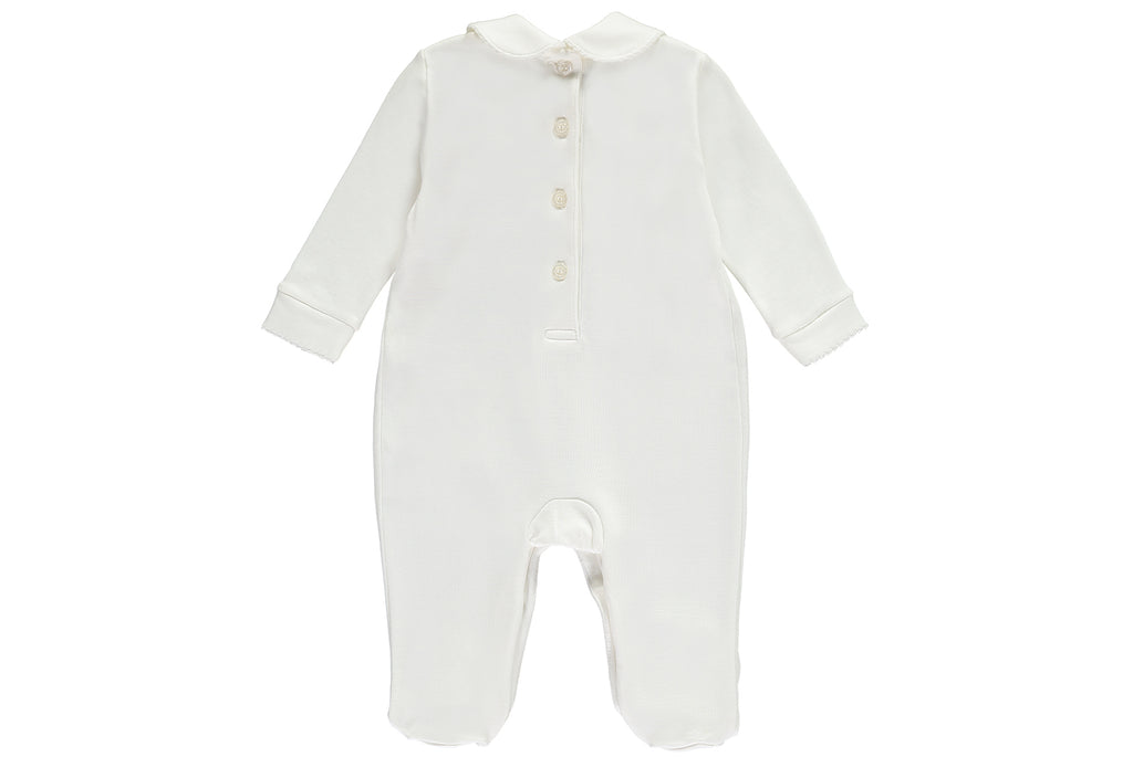 Organic Pima Cotton Hand Smoked Babygrow - Bebe Bombom