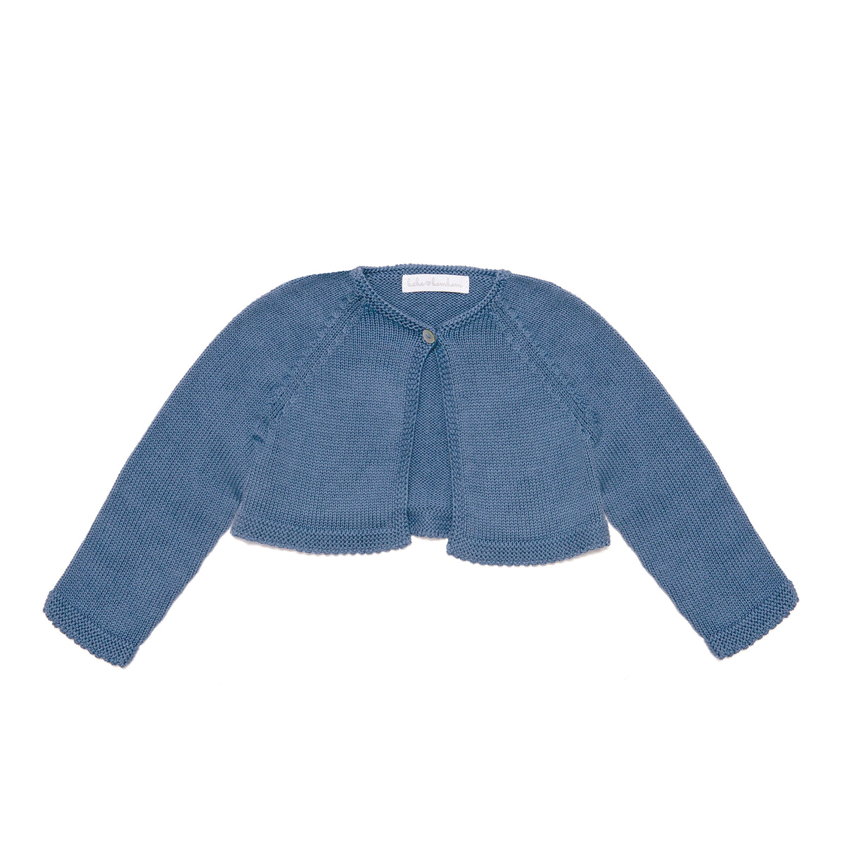 Girls Knitted Bolero Cardigan Blue