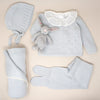New! Grey Pima Cotton Luxury Gift Set - Bebe Bombom
